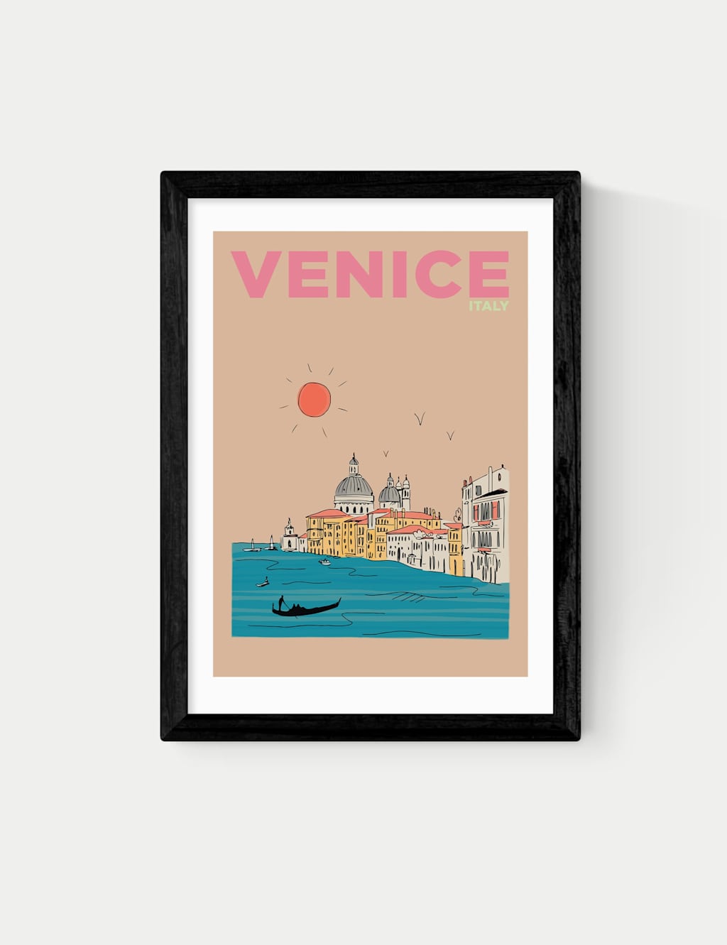 East End Prints Venice Italy Framed Art Print Black