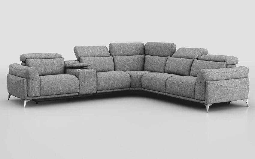 Gattolino 2 Corner 2 Static Sofa with Manual Head Tilt & Console