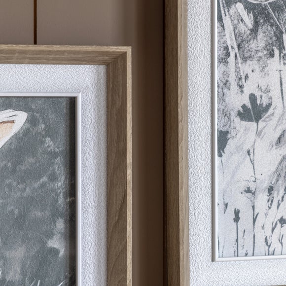 Cedar and Sage Set of 2 Botanical Hares Framed Canvases 2