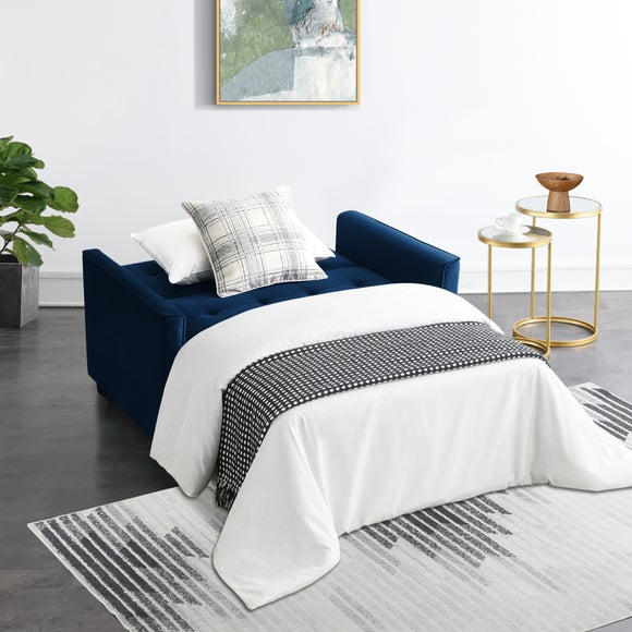 Summer Velvet 2 Seater Sofa Bed