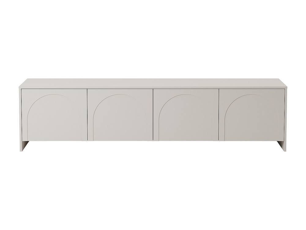 Vente-unique TV Unit With 4 Doors - Beige - NALYRA By Maison Céphy