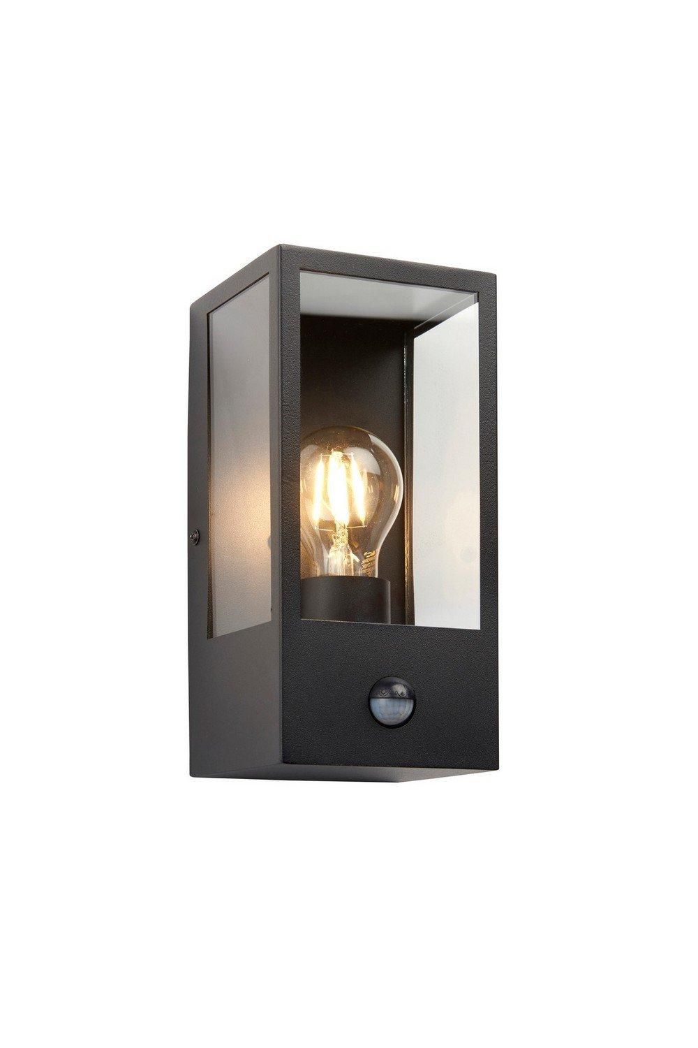 Netlighting Oxford Timeless Classic Wall Lantern Matt Black with PIR Motion Sensor IP44
