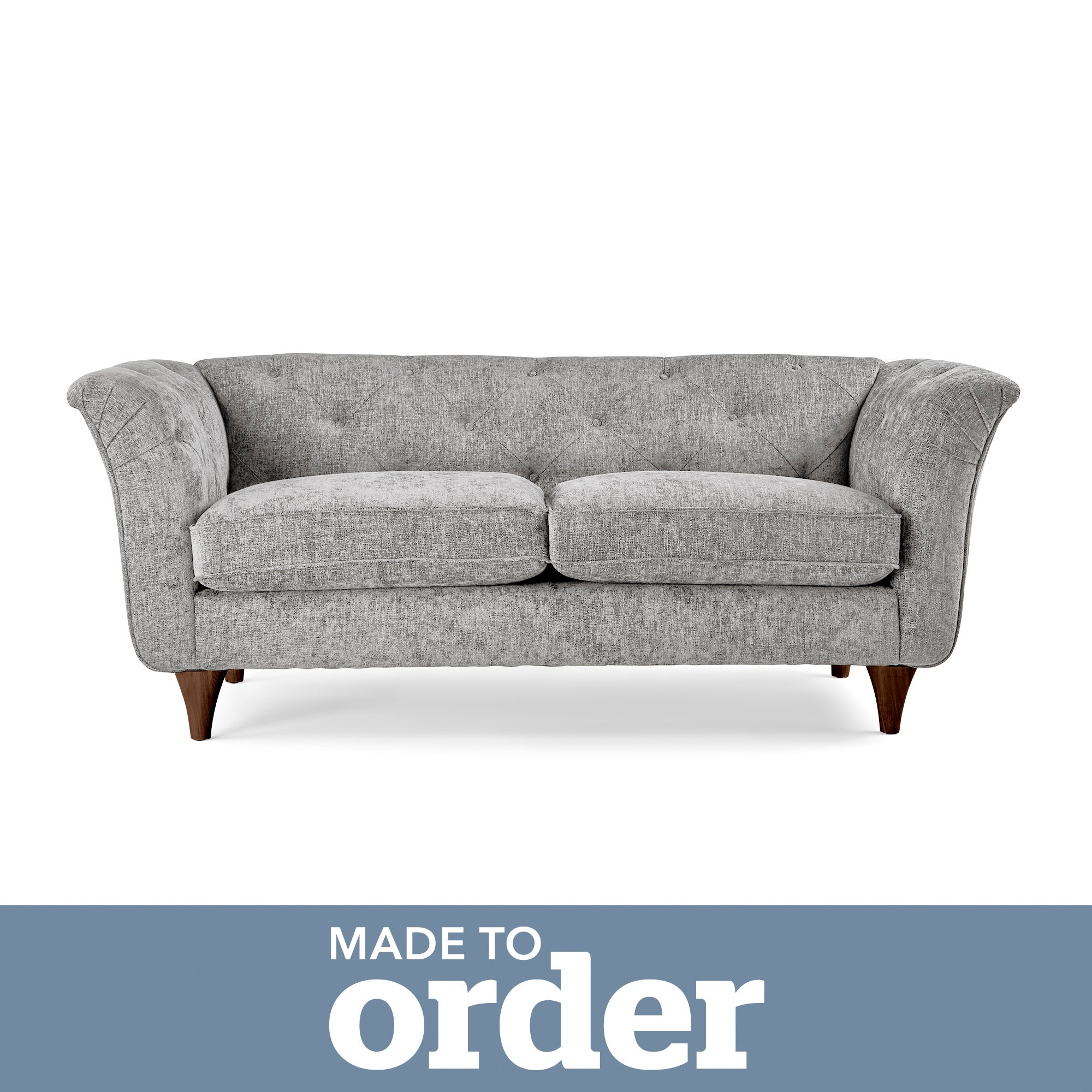 Jaipur 2 Seater Sofa Luxury Chenille Premium Chenille Grey