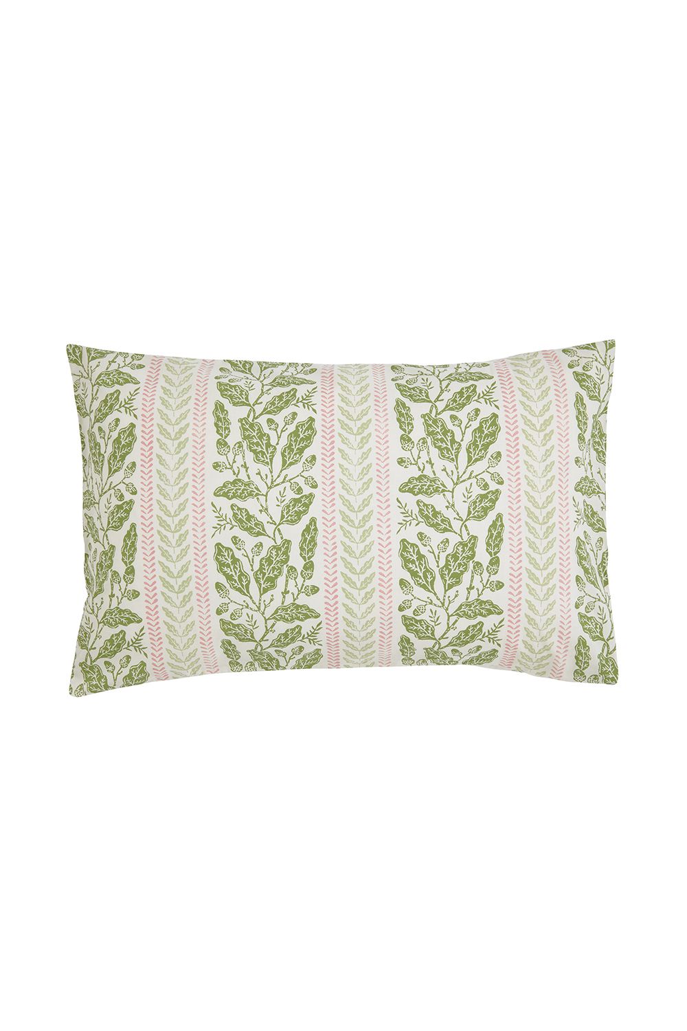 Helena Springfield 'Oak Stripe' Cotton Duvet Cover Set in Green 3