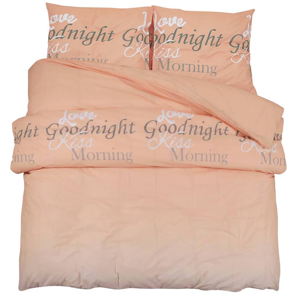 Berkfield Home Duvet Cover Set Pink 200x220 cm Cotton