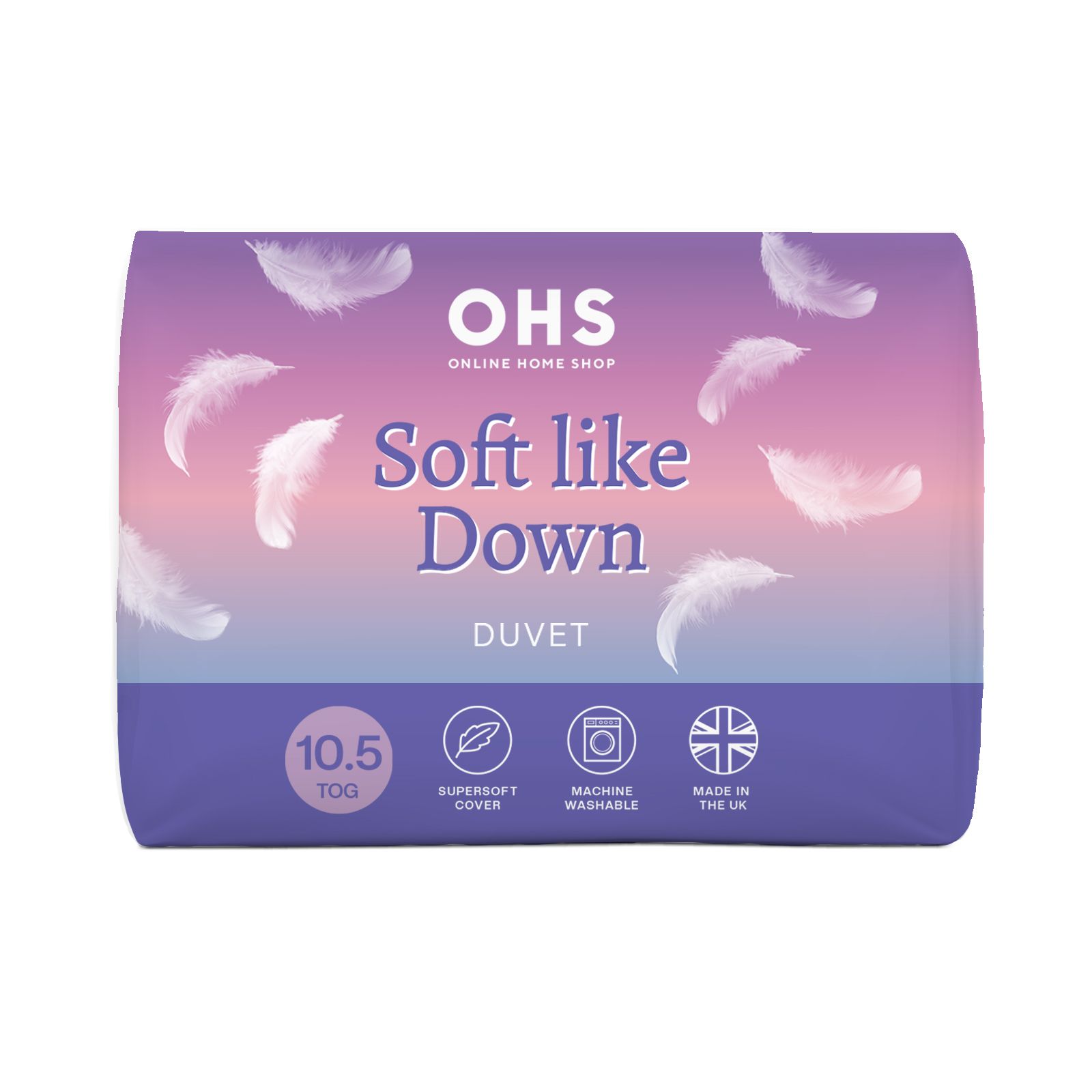 OHS Soft Like Down Duvet 10.5 TOG Quilt in White