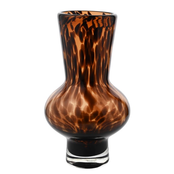 Hestia Tortoise Shell Glass Vase 2