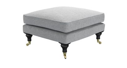 Bluebell Medium Square Footstool in White Cliffs Whitstable - sofa.com