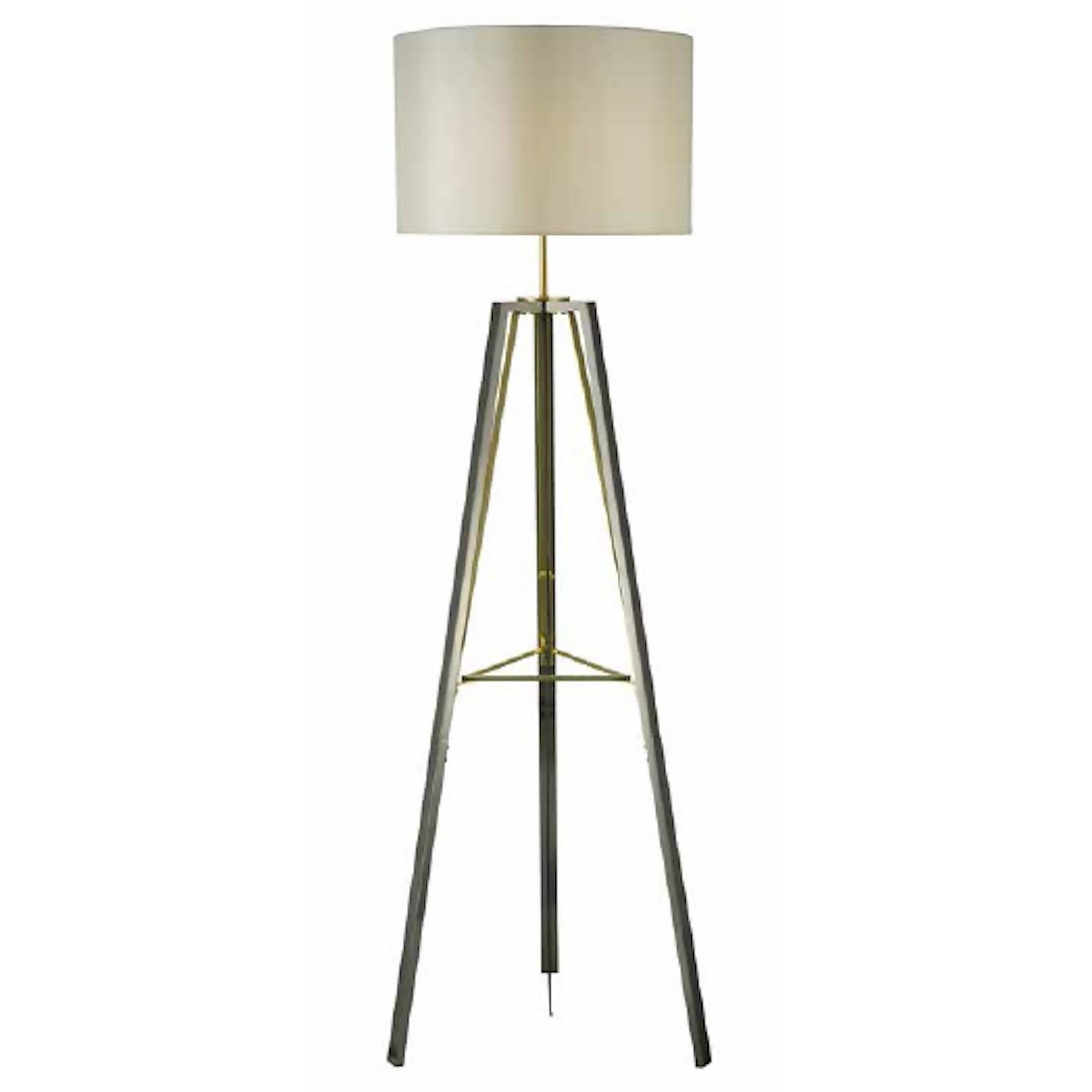 Devo Metal Tripod Floor Lamp - Black Chrome