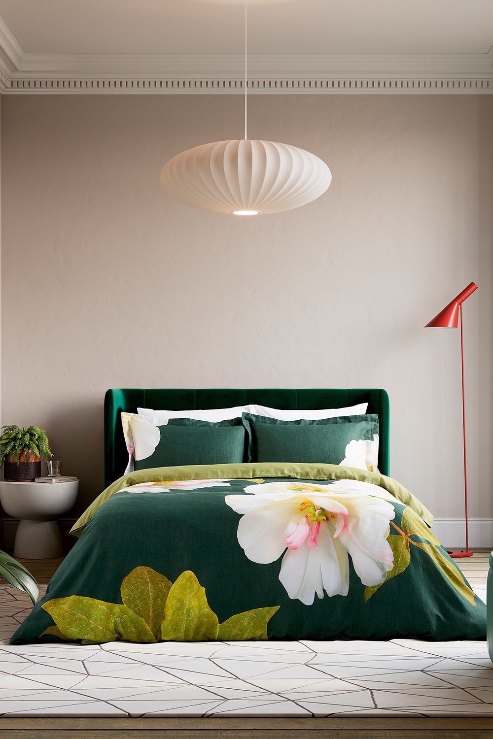 Ted Baker 'Gardenia' Cotton Duvet Cover Set in Green
