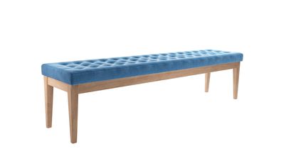 Buttons Bench in Bahama Cotton Matt Velvet - sofa.com