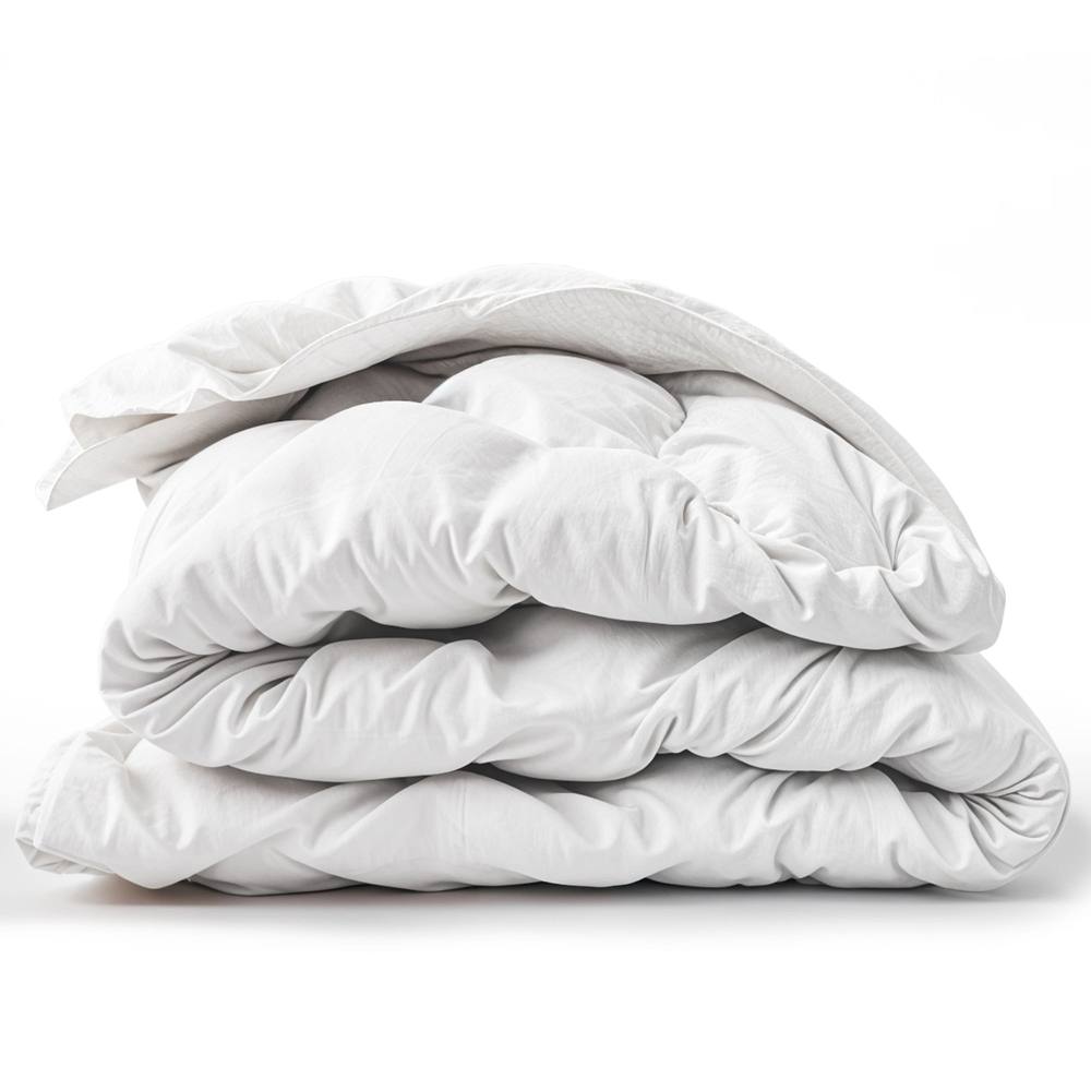 The White Stone Summer Duvet, 150 gsm, Quilted Skin-Safe Microfiber in White