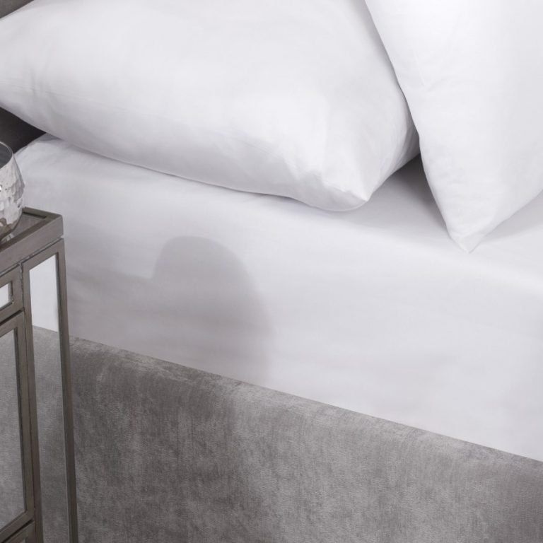 New Edge Blinds 400 Thread Count Cotton Collection Extra Deep Fitted Sheet in White