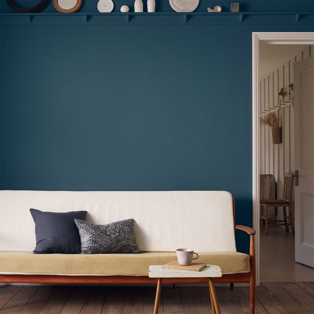 Chalky Matt Emulsion Emery Blue Paint 2.5L 4