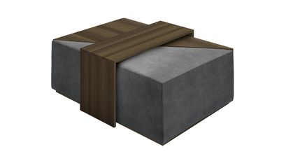 Astaire Modular Coffee Table Set Footstool in Armour Smart Velvet - sofa.com