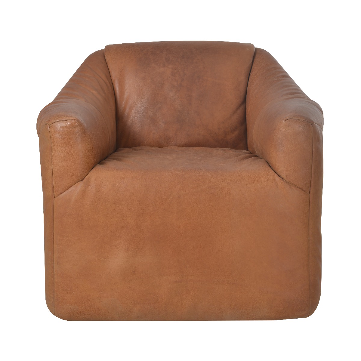 Timothy Oulton Rumple Chair, Buff Burnished Nutmeg
