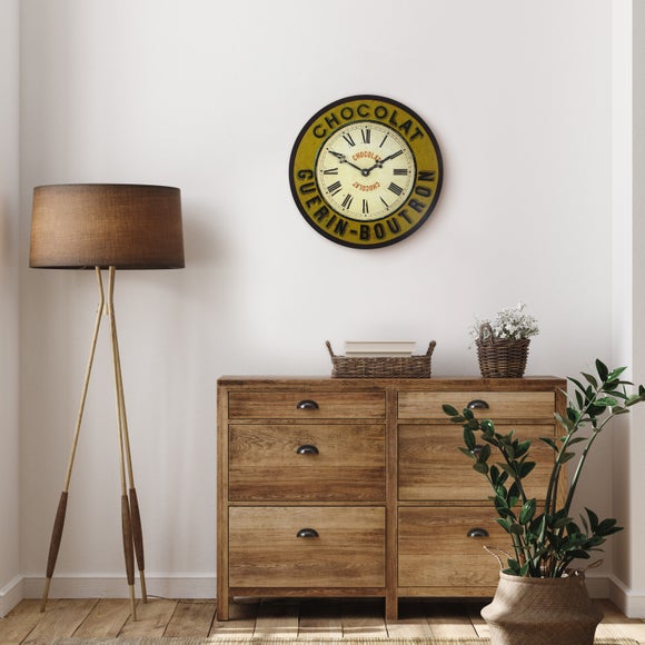 French Chocolat Wall Clock