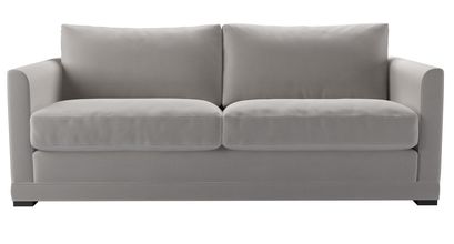 Aissa 3 Seat Sofa Bed in Dove Smart Velvet - sofa.com