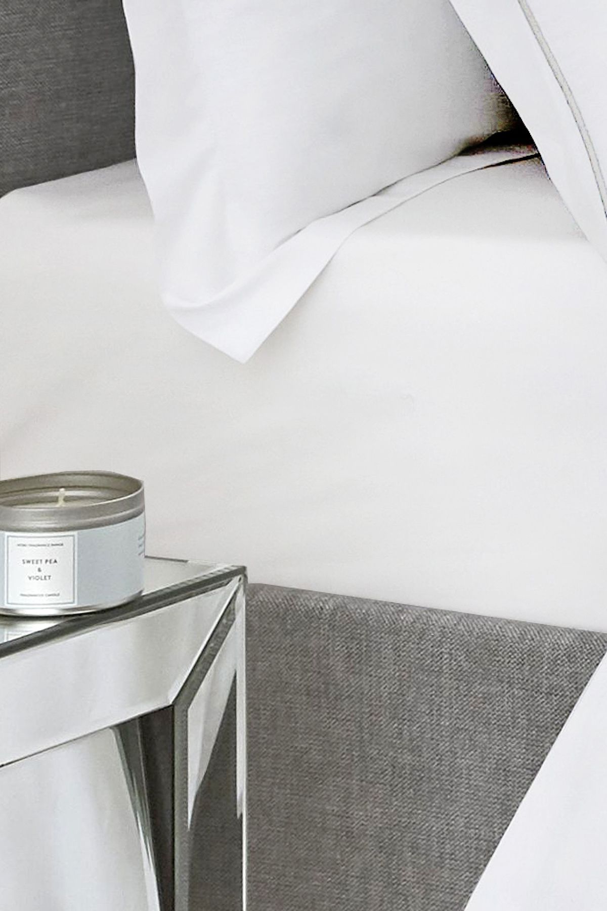 Appletree 'Premium 200TC Plain Dye' Hotel Quality 100% Percale Cotton Deep Fitted Bed Sheet in White 2