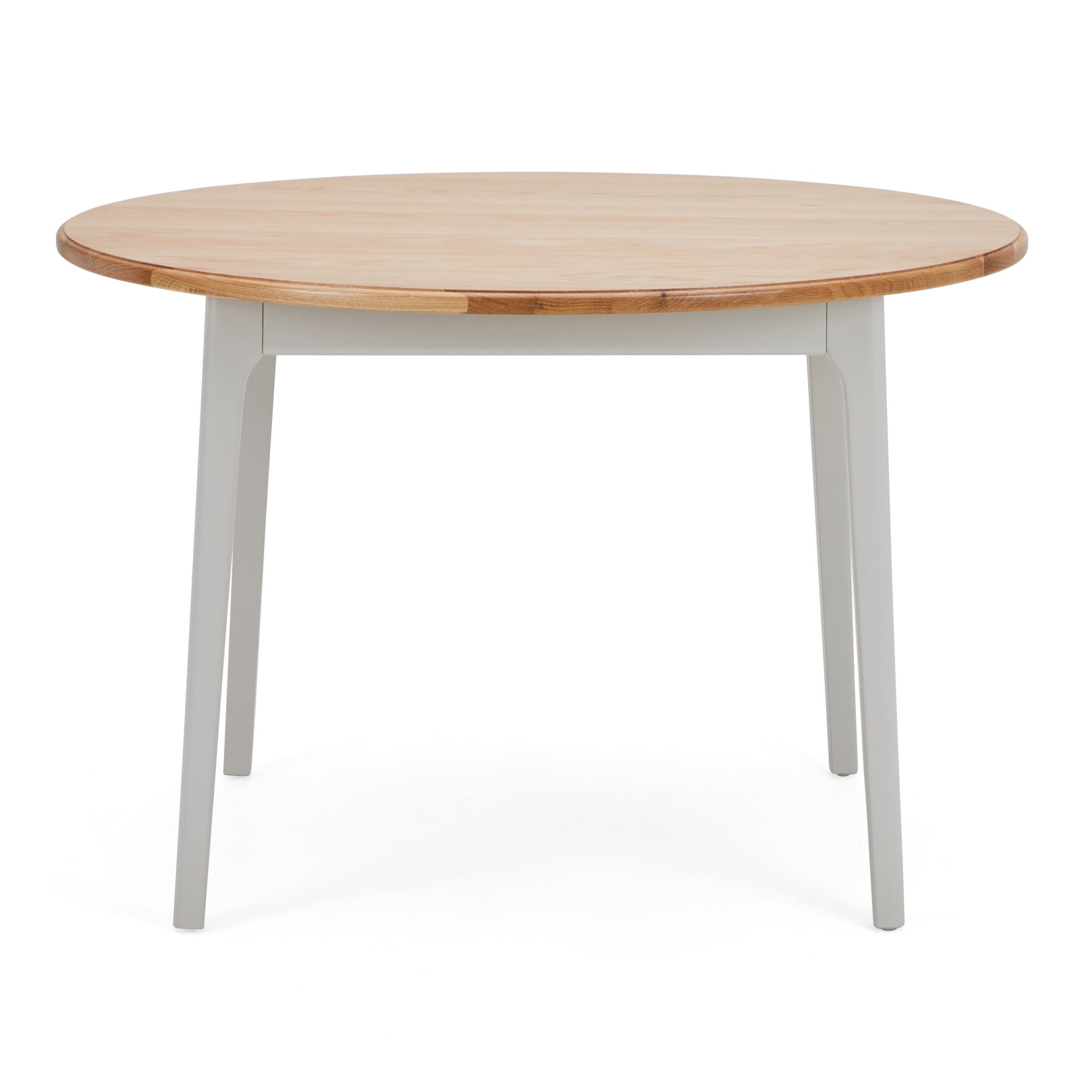 Freya Round Dining Table Grey and Brown