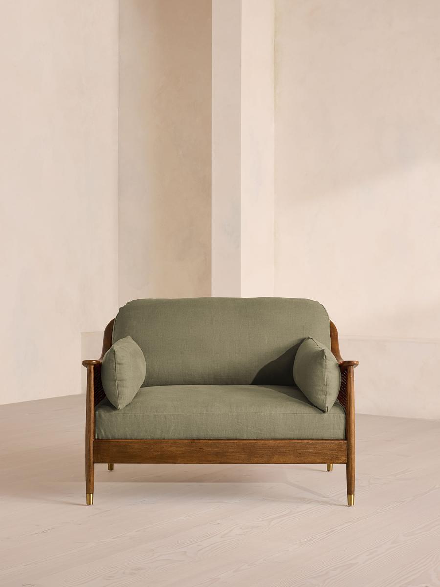 Atlanta Loveseat, Linen, Sage