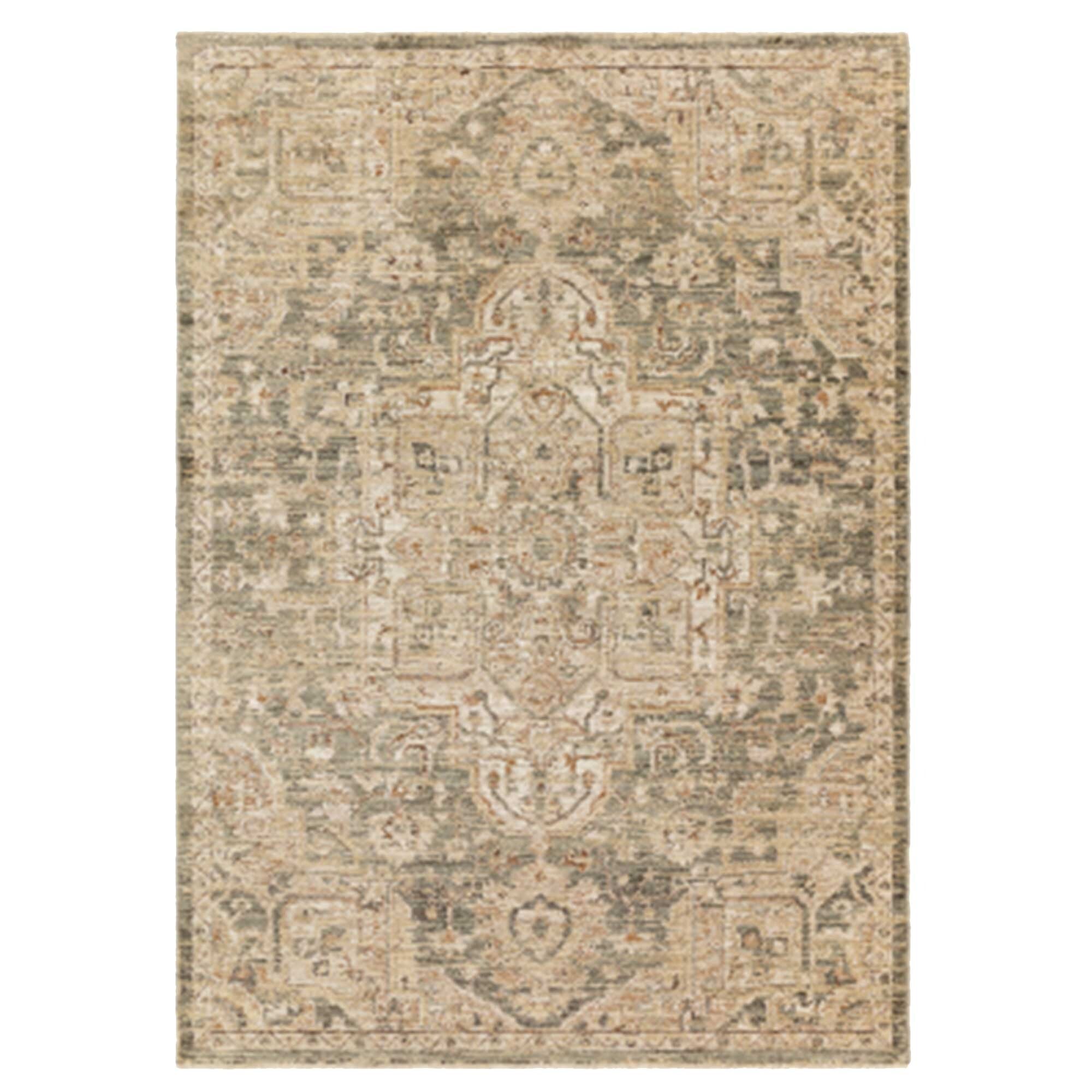 Elaris Abstract Green 160x240cm Rug, Square Polyester | Barker & Stonehouse