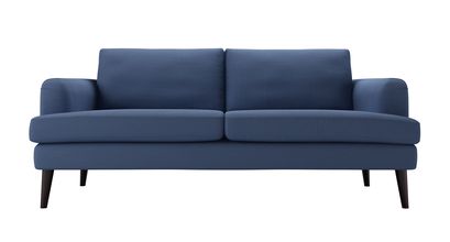 Reuben 3 Seat Sofa in Oxford Blue Brushed Linen Cotton - sofa.com