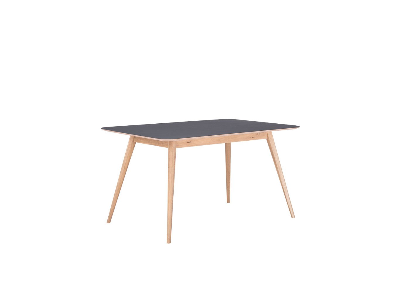 Gazzda Linn Dining Table Nero Linoleum 140x90x75cm
