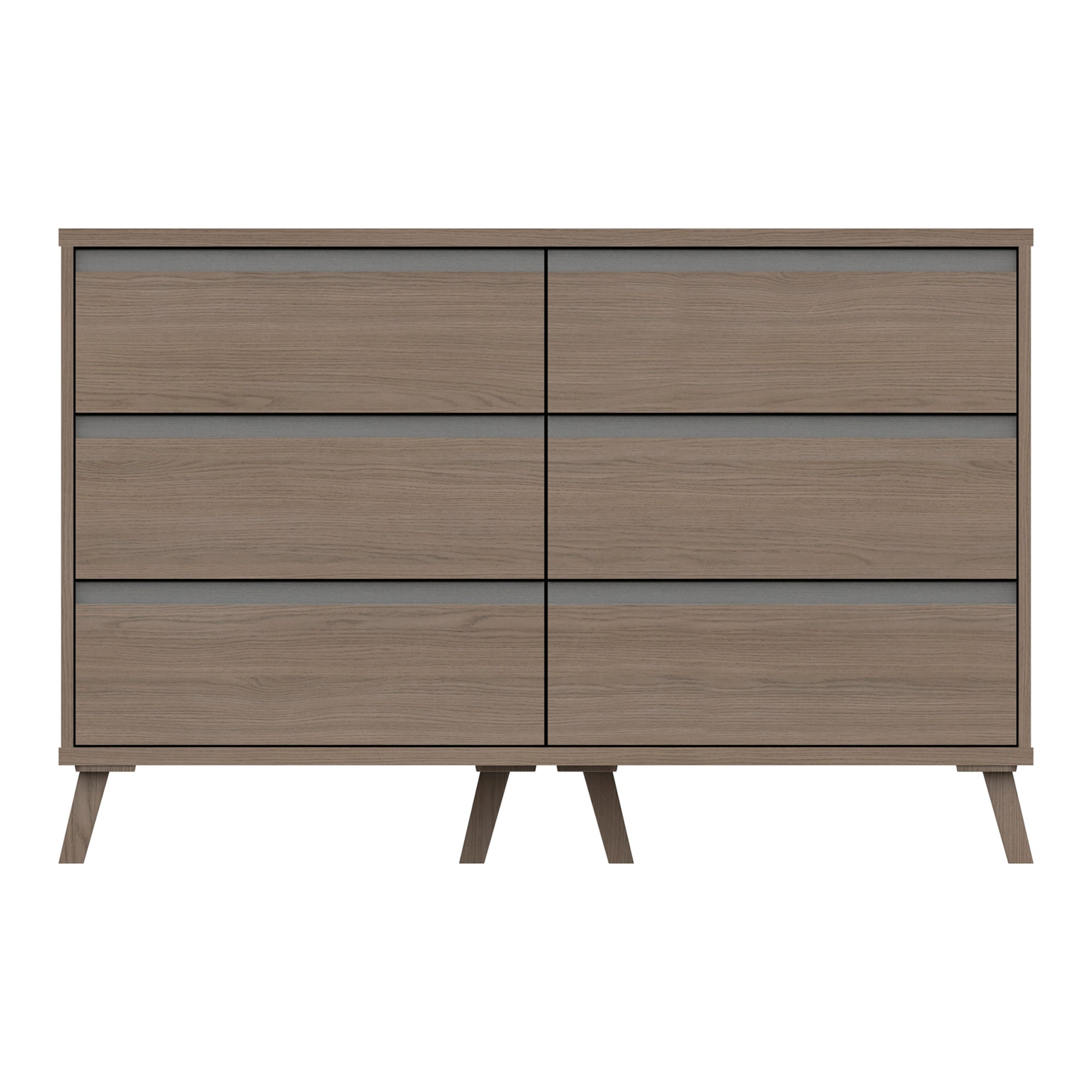 Jenson 6 Drawer Wide Chest Grey