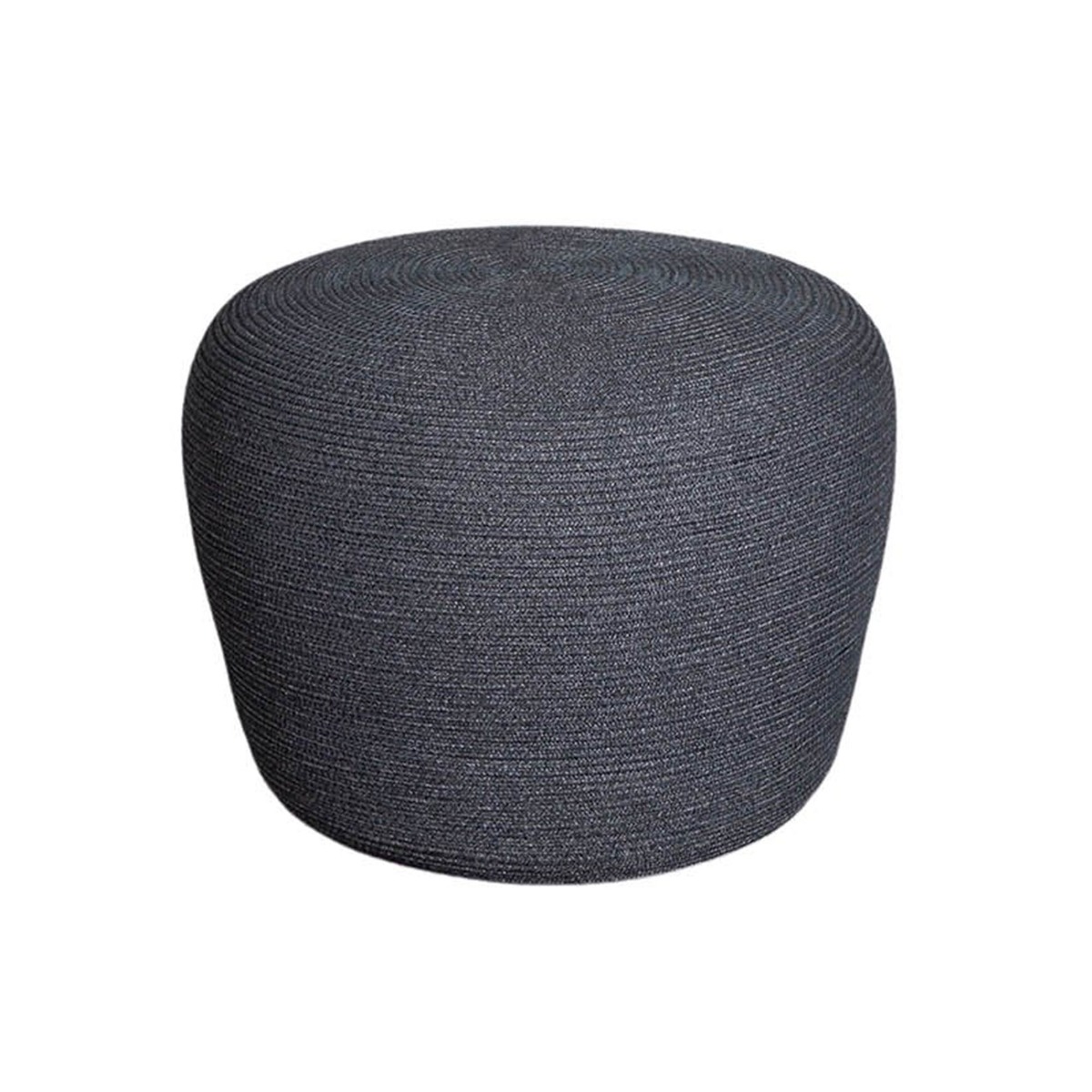 Cane-line Circle Small Footstool, Dark Grey