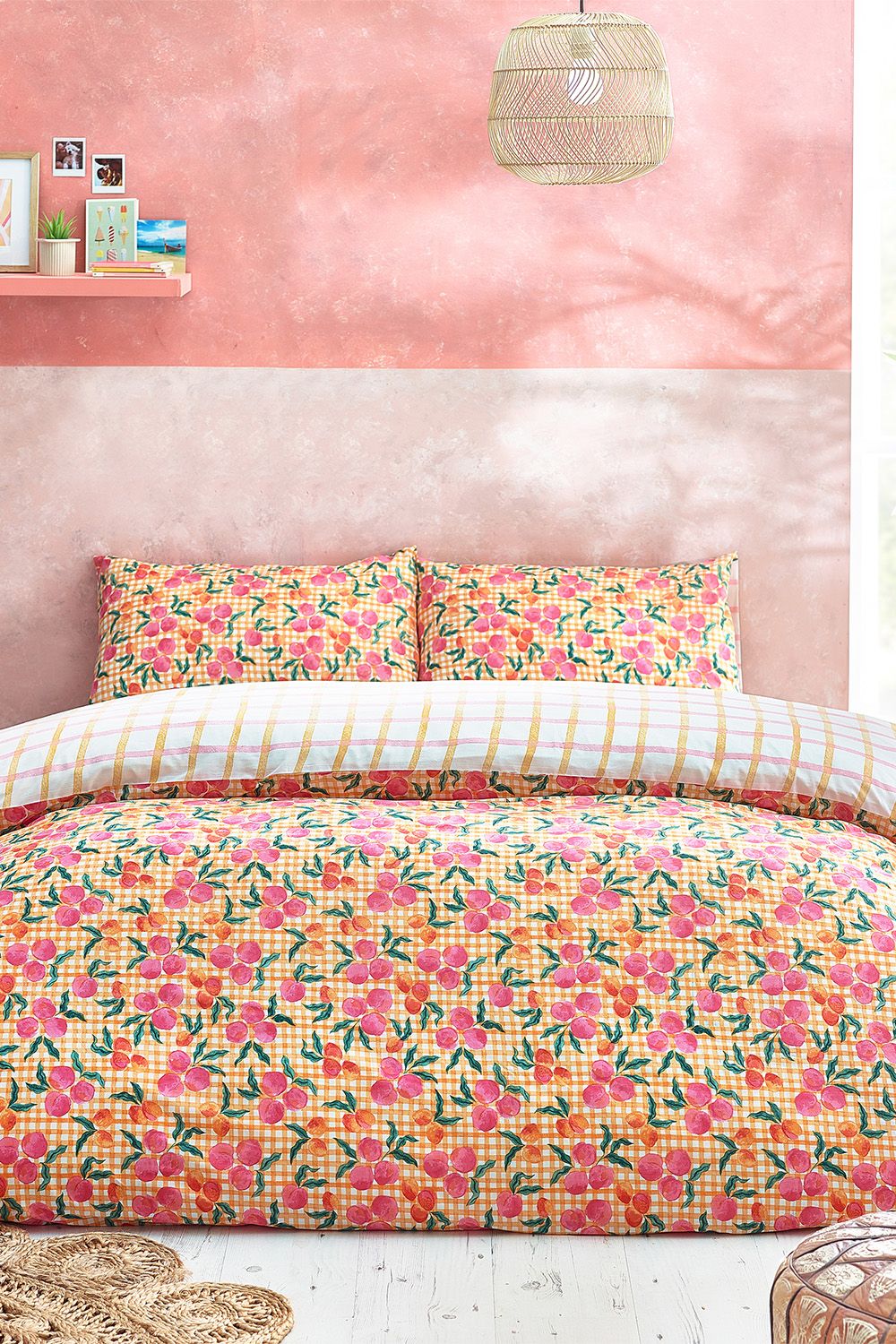 Furn Juicy Gingham Reversible Duvet Cover Set