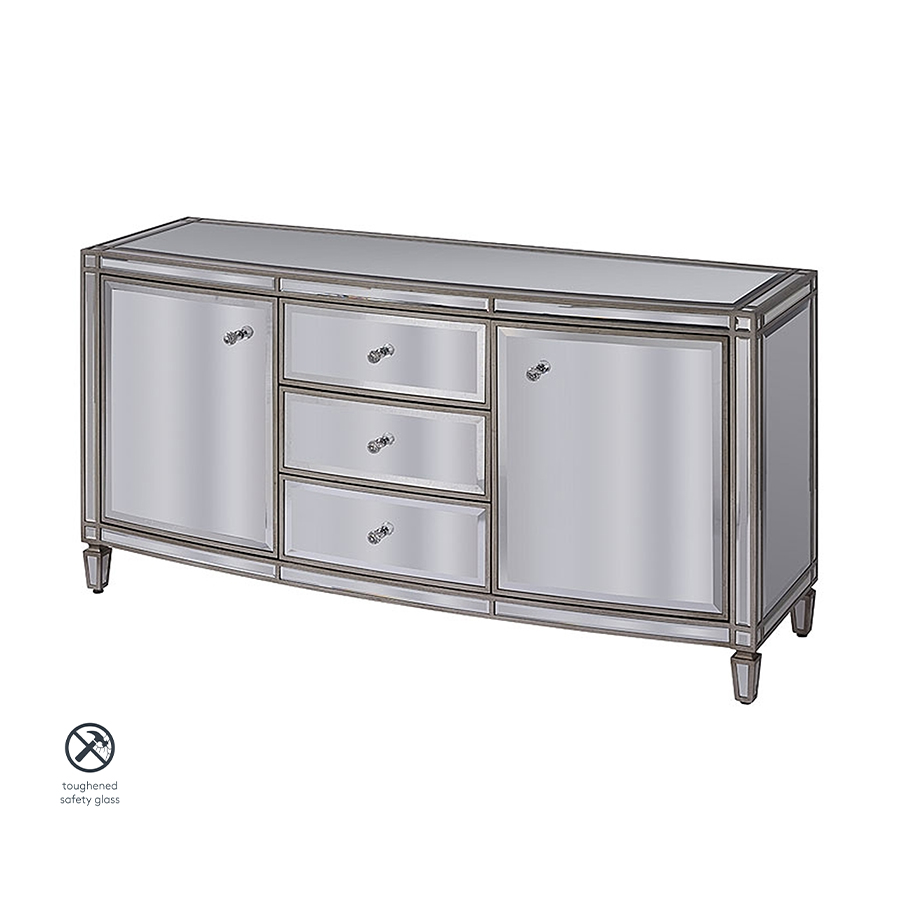 Antoinette Toughened Mirror Sideboard