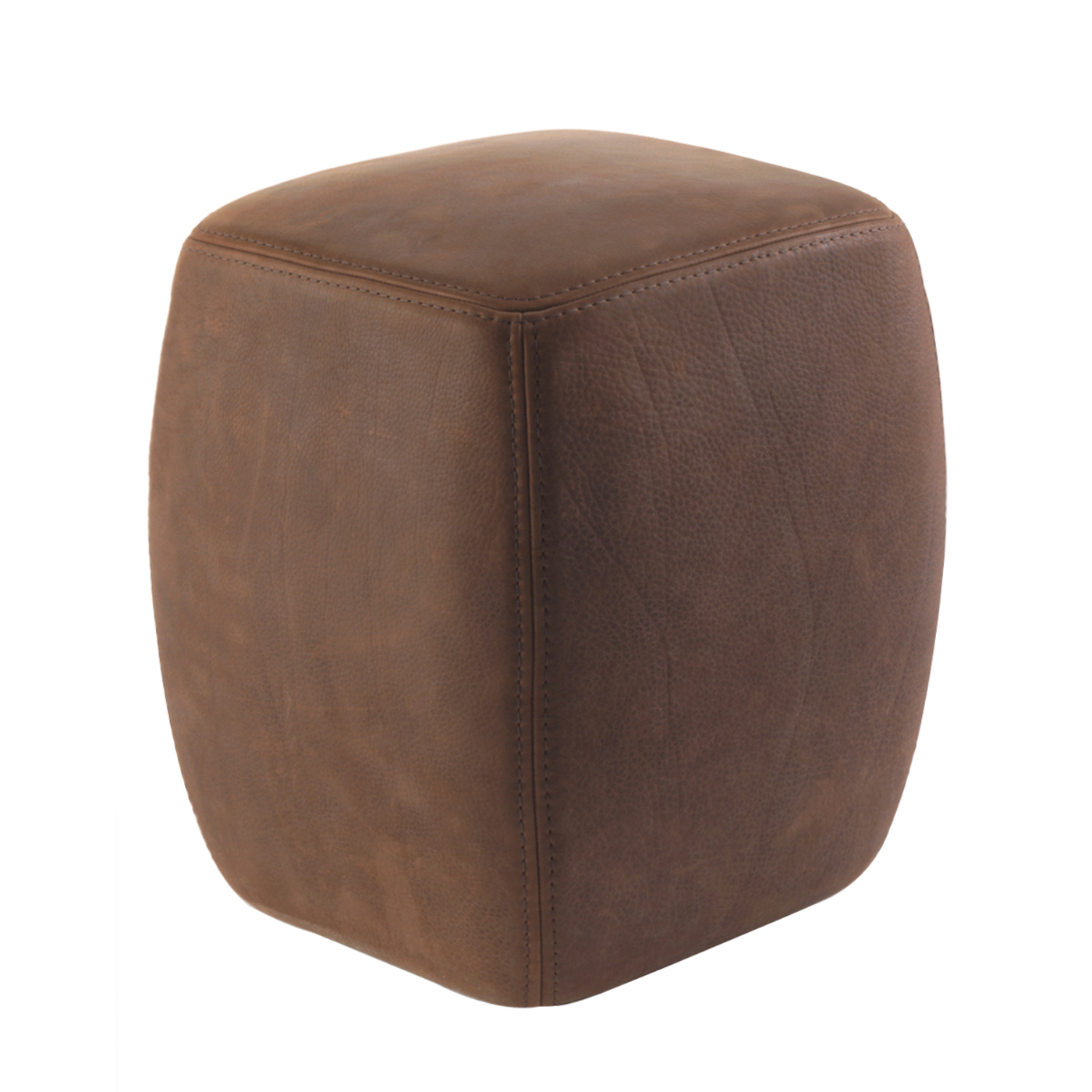 Riva 1920 Betty Pouf Chocolate Leather