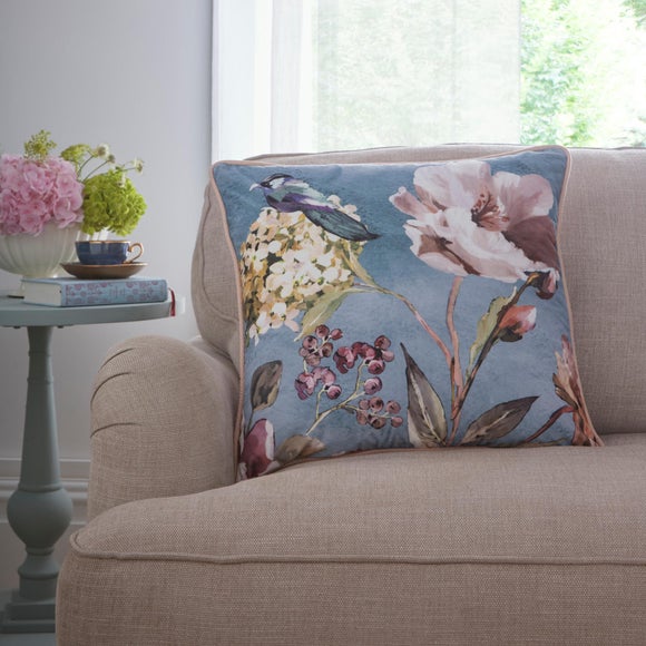 Portia Floral Square Filled Cushion