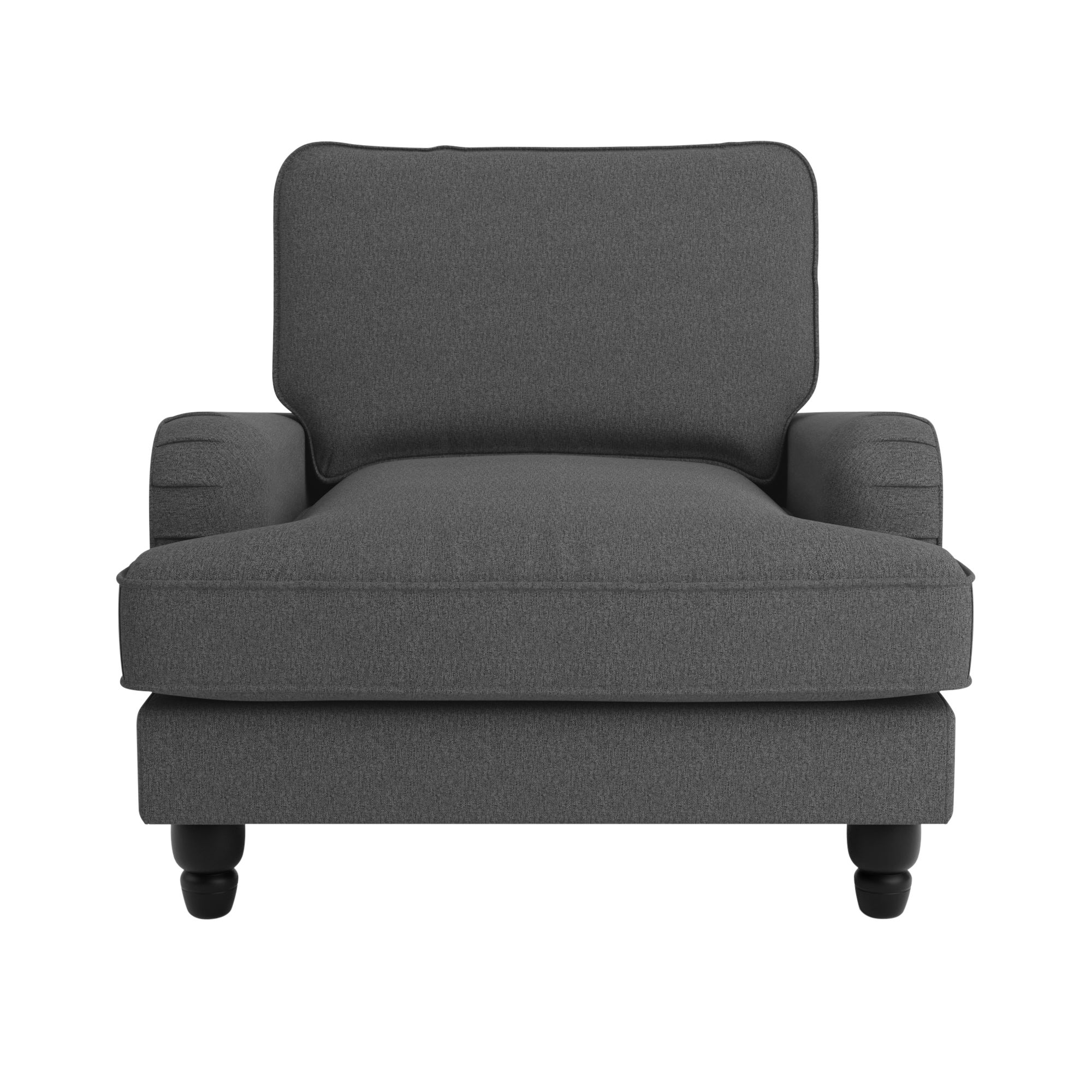 Beatrice Fabric Armchair Charcoal