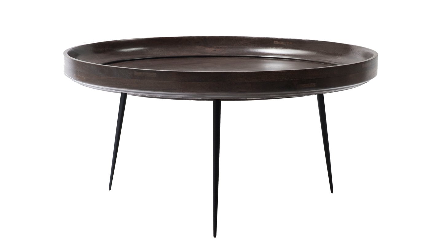 Mater Bowl Table Extra Large Grey Smoked Mango Wood