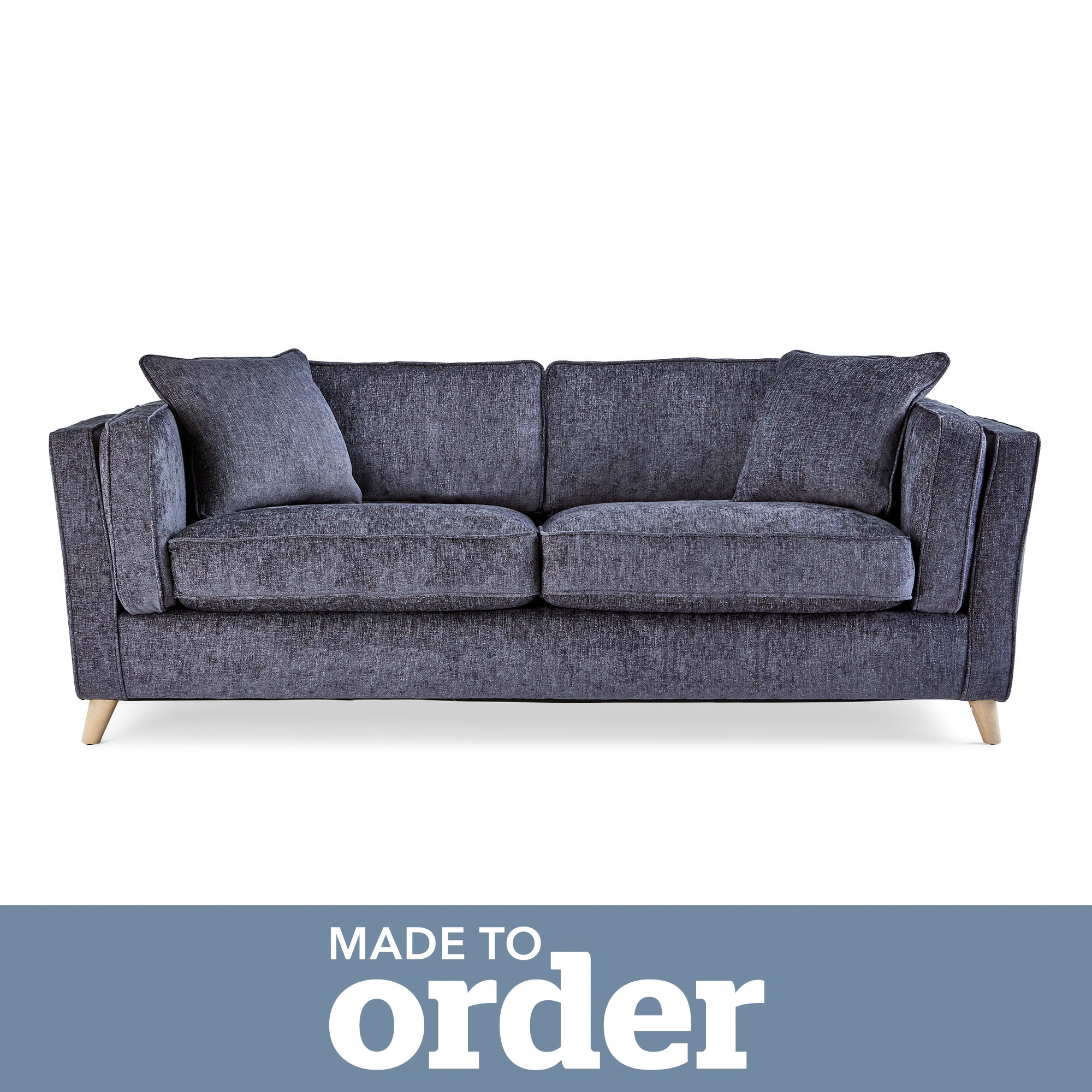 Arabella 3 Seater Sofa Luxury Chenille Premium Chenille Navy