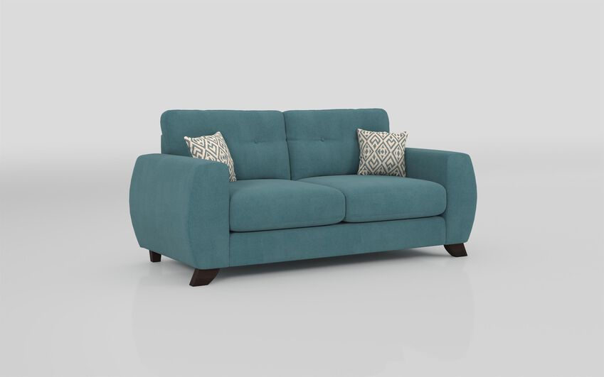 ScS Living Blue Aspen Fabric 3 Seater Standard Back Sofa