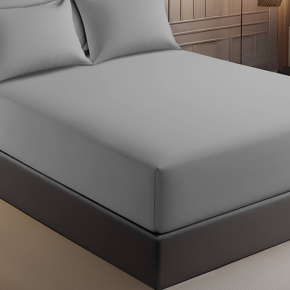 Grace Premium Microfiber 40cm Extra Deep Pocket Fitted Sheets in Grey