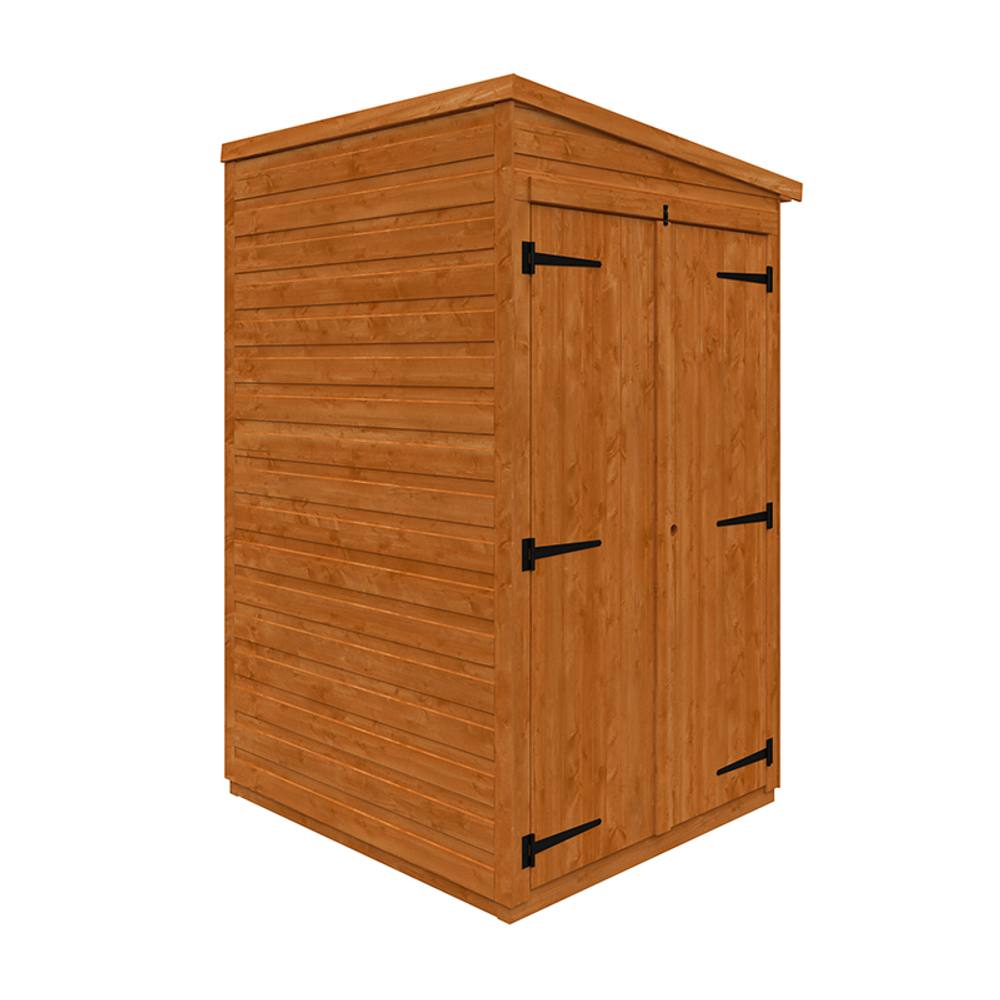 Buttercup Farm 4 x 4 Feet Flex Pent Double Door Windowless 12mm Flex in Burnt Orange