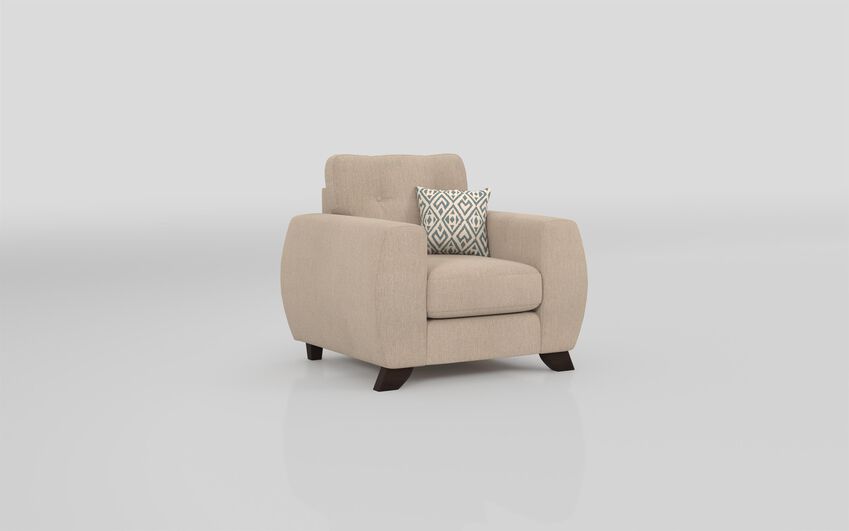 ScS Living Cream Aspen Fabric Standard Chair