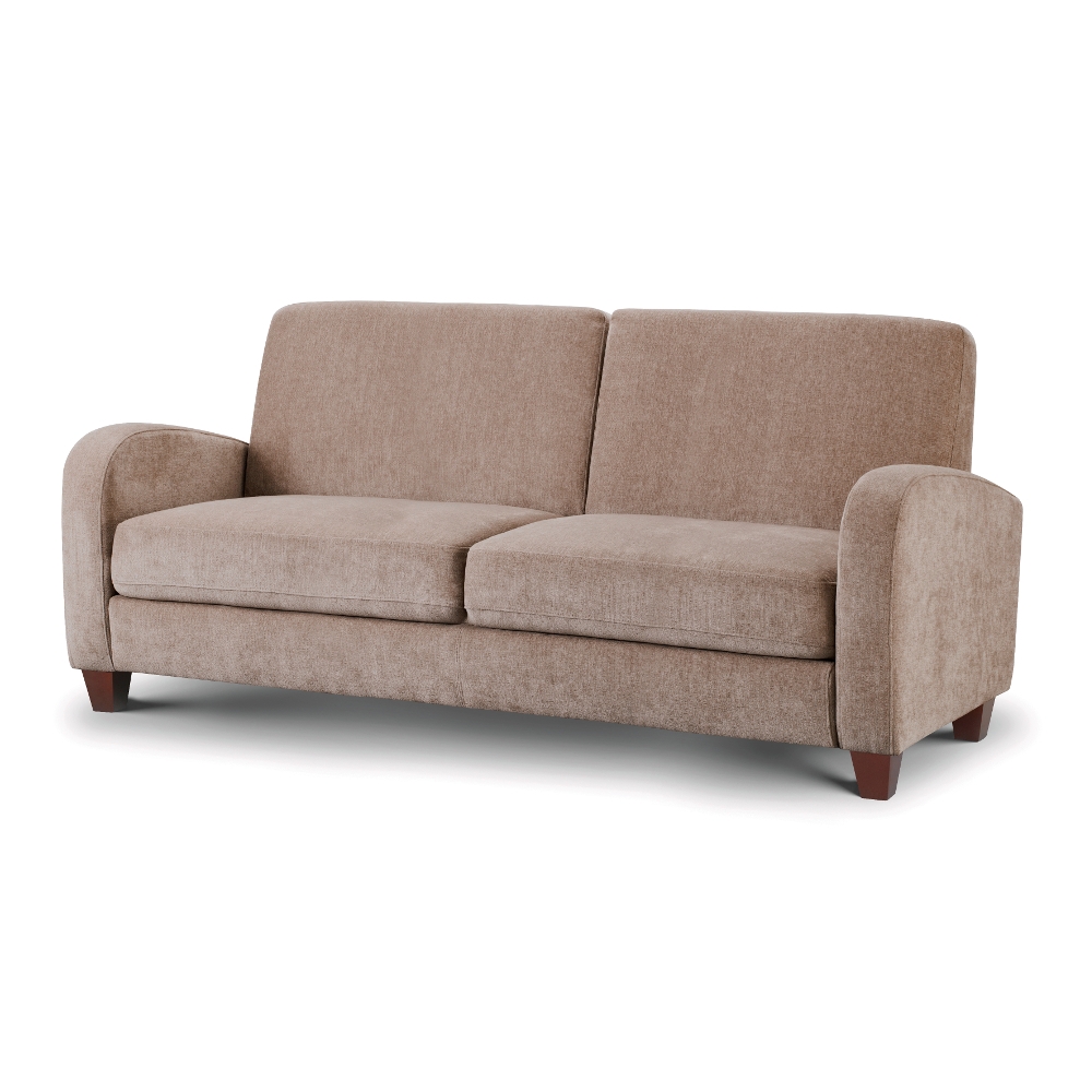 Vivo Mink Fabric 3 Seater Sofa