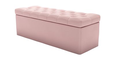 Valentin Storage Bench in Rhubarb Smart Cotton - sofa.com
