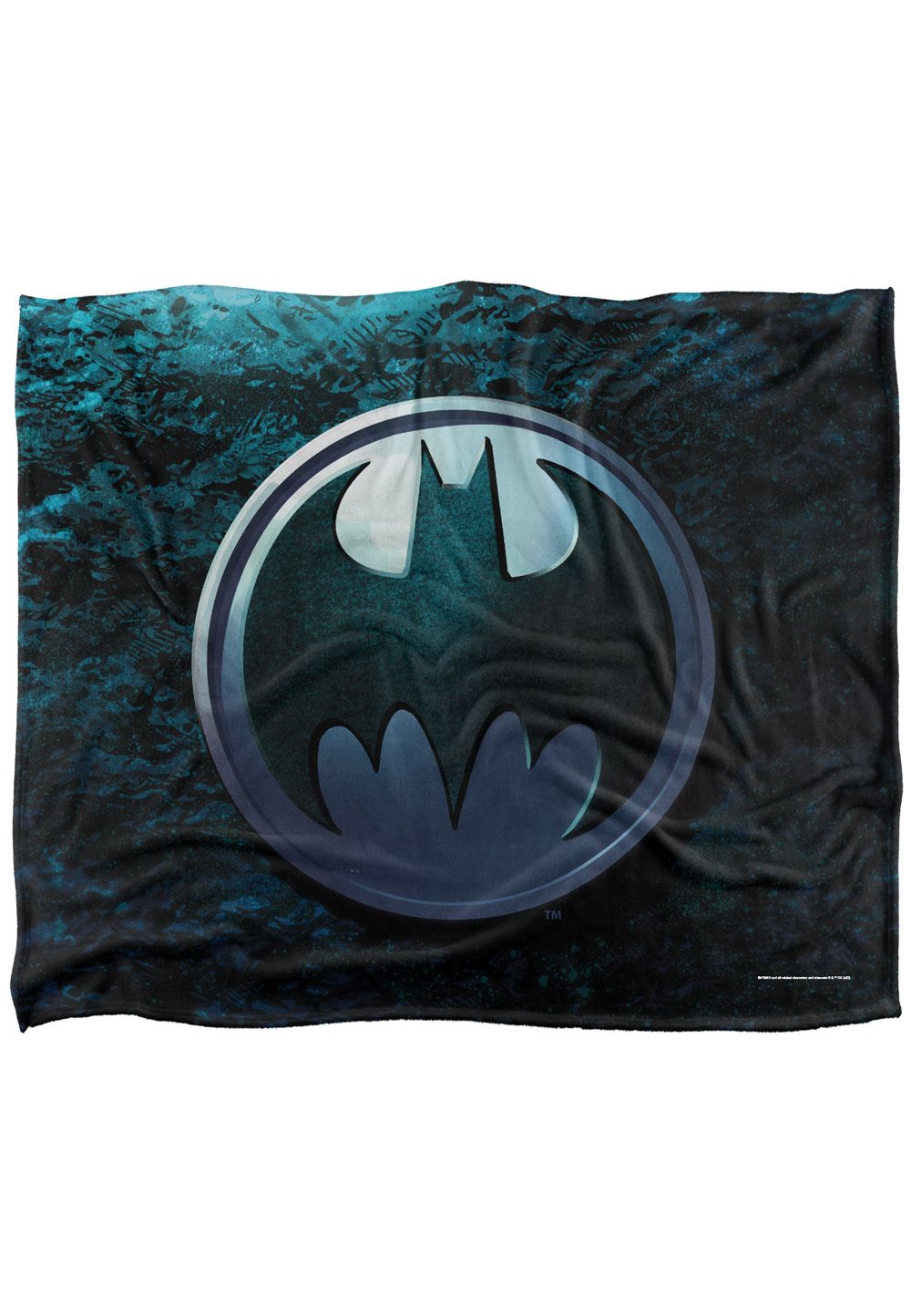 Batman Blanket, 152x127 cm, Batcave Bat Symbol Logo Silky Touch Super Soft Throw Blanket in White