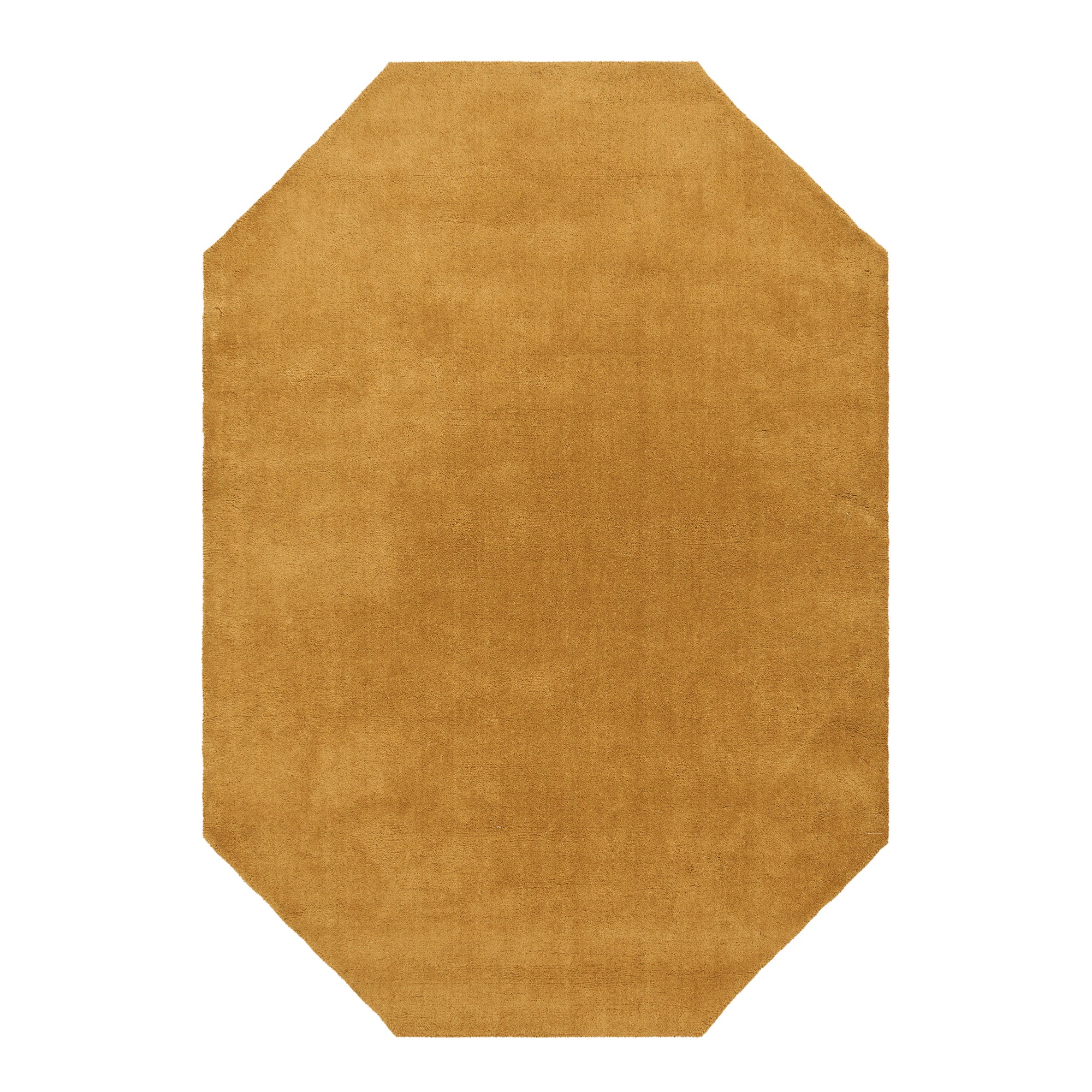 Boston Wool Border Hexagon Rug Ochre