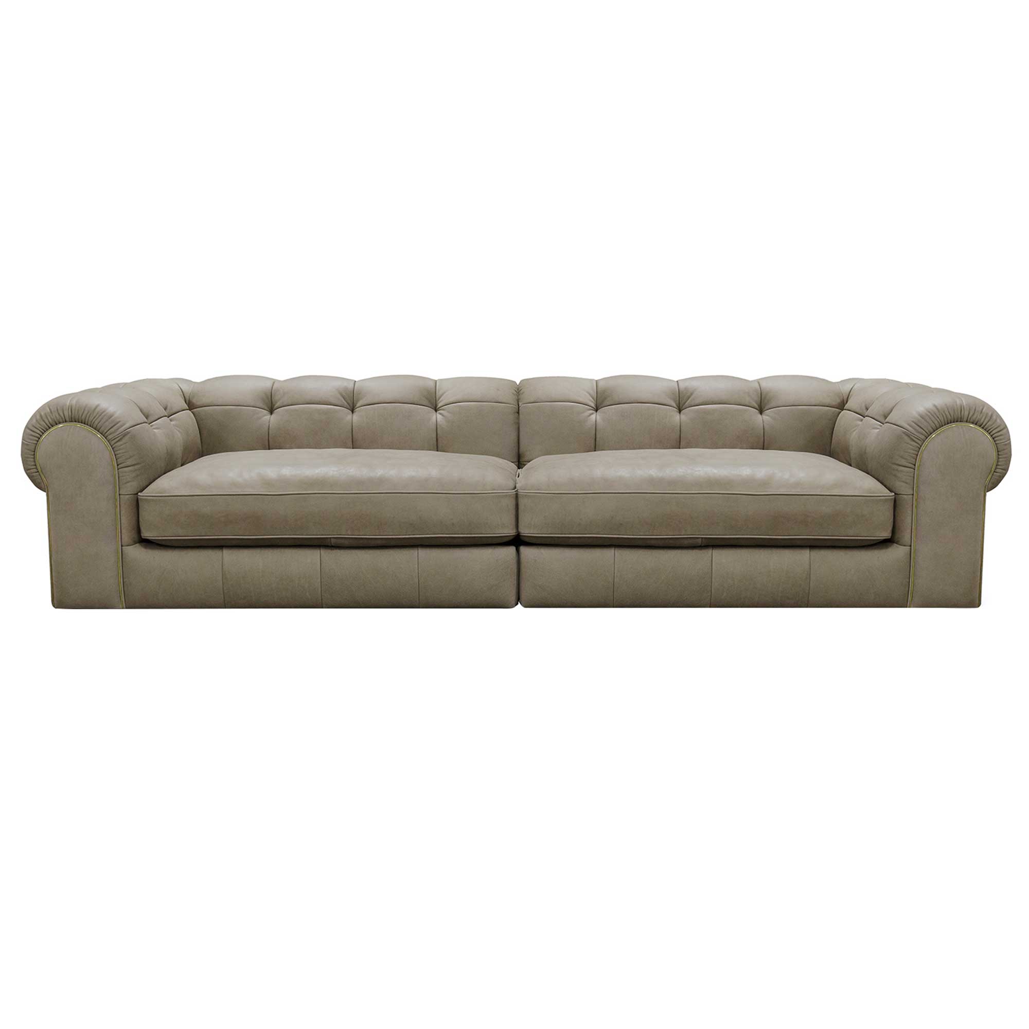 Blair Leather Split Frame 4 Seater Sofa