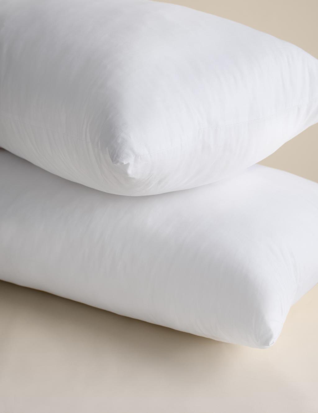 M&S 2 Pack Stay Cool Pure Cotton Firm Pillows White