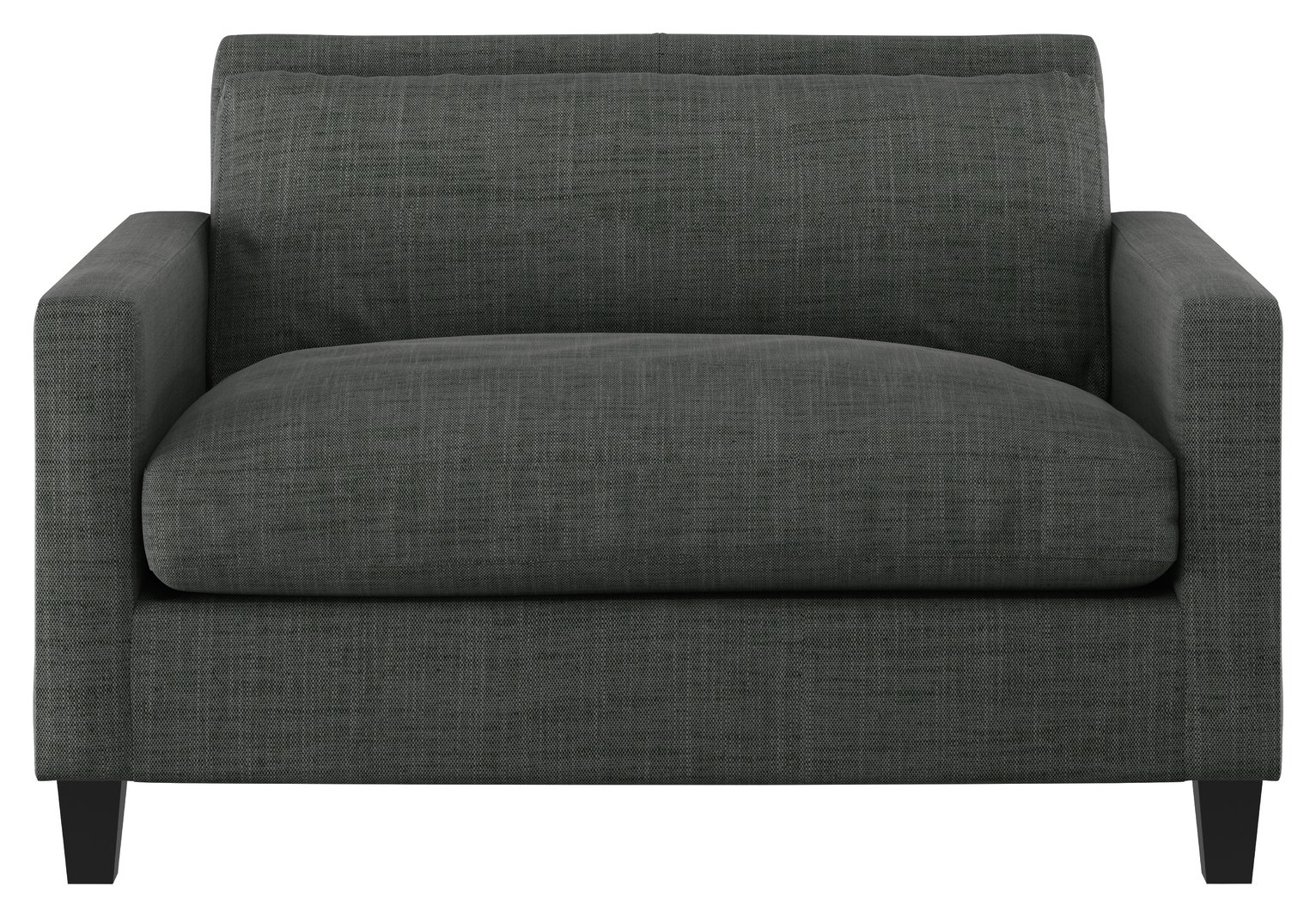 Habitat Chester Fabric Cuddle Chair - Charcoal