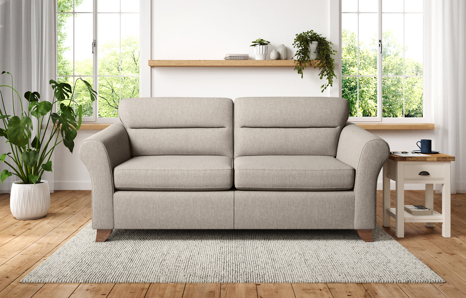 M&S Abbey Highback Large 3 Seater Sofa