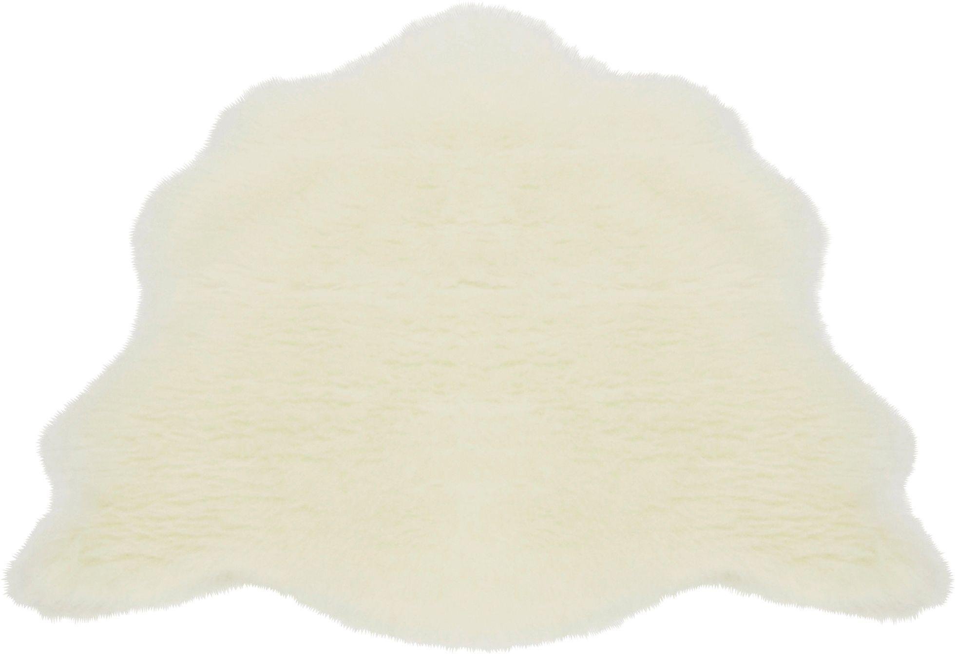 Homemaker Faux Fur Shaggy Rug - 75x90cm - Natural